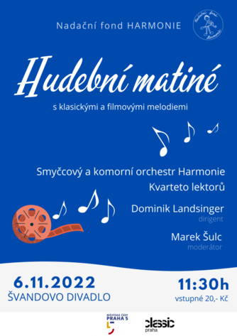 Pozvánka na koncerty Nadačního fondu Harmonie